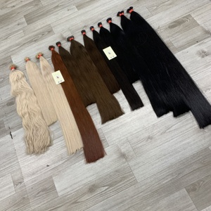 100% Extensions de Cheveux Humains Double Dessiné Vietnamien Droite Nano-pointe Kératine Bond Jet Noir Platine Couleur - Product Image 2