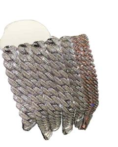 Collar de Oro Personalizado con Eslabones Cubanos de Moissanita de 18mm, Certificado IGI, Regalo de Boda, con Diamantes de Moissanita para Hombre, Anillo de Compromiso - Product Image 1