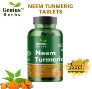 Tabletas Tradicionales de Neem y Cúrcuma, Extracto Herbal de Alta Eficacia para la Inmunidad y la Salud Intestinal, Producto Natural de Bienestar, Venta al Por Mayor - Product Image 1