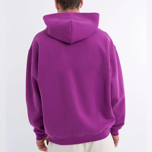 Sudadera con Capucha Clush Sports Sajjawal, Cierre de Cremallera, Corte Holgado, 100% Algodón Felpa, 400g, Color Sólido, Unisex, Estilo Hip Hop, Invierno, Impermeable - Product Image 4