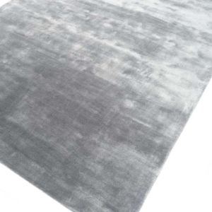 Alfombra de lujo OEM de seda estilo bohemio, de pelo grueso, hecha a mano, gris, lavable, antideslizante, de felpa, de alta calidad para sala de estar de hotel - Product Image 3