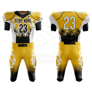 Uniformes de Fútbol Americano Personalizados al Por Mayor a Bajo Precio, Conjuntos de Manga Corta, Transpirables, de Secado Rápido, en Tallas Grandes, con MOQ Bajo - Product Image 3