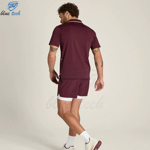 Conjunto de Camiseta Polo y Pantalones Cortos de Tenis Personalizados para Hombre, Ropa Deportiva Transpirable de Secado Rápido, Traje de Entrenamiento para Gimnasio, Calidad Premium OEM - Product Image 2