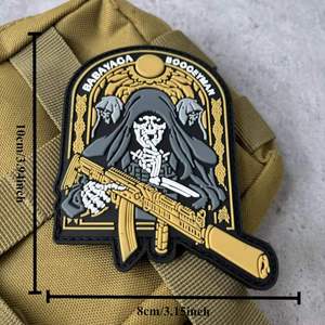 Registered Plant Tailor Crafted 3D Soft Rubber Polyvinyl Chloride <b>Sew</b>-<b>On</b> Custom Flower Clothing Label PVC <b>Patch</b> - Product Image 3