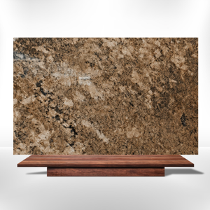 Dalle de granit naturel d'Alaska aux riches tons dorés pour sculptures et accents décoratifs de design d'intérieur de luxe - Product Image 2