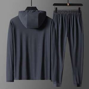 Conjunto Deportivo de Alta Calidad para Hombre, Chaqueta Cortavientos para Correr, con Logotipo Personalizado, Talla Grande, 2 Piezas, Ropa Deportiva para Gimnasio y Fitness - Product Image 3