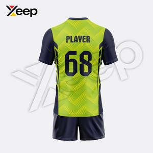 Uniforme de Voleibol XEEP COMPANY de la Mejor Calidad, Transpirable, de Poliéster, Modelo XC-VU-06, para Entrenamiento, Color y Talla Personalizables, Unisex para Adultos - Product Image 3