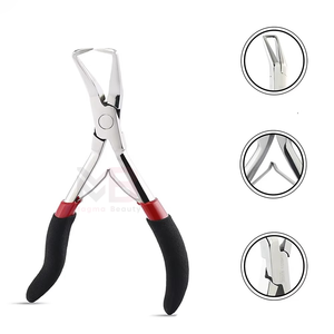MAGMA BEAUTY High Quality Stainless Steel Hair <b>Extension</b> Pliers Non-slip Silicone Hand Removal <b>Micro</b> Ring Bead <b>Extensions</b> - Product Image 3