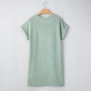 Vestidos de Mujer para Todas las Temporadas, Personalizados, Sexys, a la Moda 2026, Manga Corta, Nuevos, Casuales, Elegantes, Sólidos, Holgados, Transpirables - Product Image 2