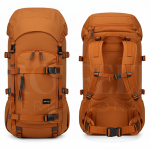 Sac à dos de voyage extérieur imperméable de grande capacité 60L en coton de qualité supérieure, avec logo personnalisé, multi-poches, léger - Product Image 4