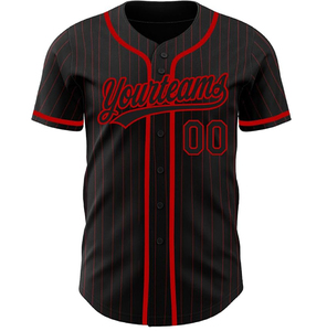Vêtements fabriqués sur mesure avec logo personnalisé, maillot de baseball à séchage rapide, respirant, manches courtes, 100% polyester, maillots de baseball américains - Product Image 4