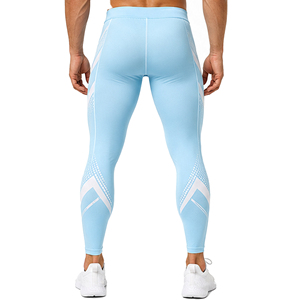 Collants de compression sportifs pour hommes, leggings de course personnalisés, extensibles, anti-humidité, pantalons de fitness pour la gym, vente en gros, fabricant - Product Image 4