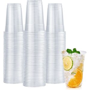Confezione da 100 Bicchieri di Plastica Trasparenti da 16 oz, Bicchieri Usa e Getta per Caffè Freddo, Frullati, Slurpee o Qualsiasi Bevanda Fredda - Product Image 1