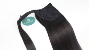Extensions de queue de cheval à clipser en cheveux humains vietnamiens vierges doublement étirés pour femmes, idéales pour les fêtes et mariages - Meilleure vente - Product Image 4