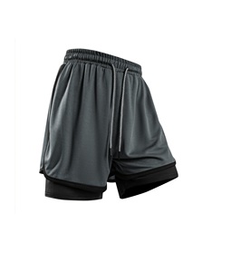 กางเกงขาสั้นวิ่งลำลองเอวยางยืด ระบายอากาศได้ดี น้ำหนักเบา ผ้าฝ้าย กางเกงขาสั้นผู้ชาย ทรงพอดีตัว ออกแบบได้ตามต้องการ สำหรับเล่นกีฬากลางแจ้ง - Product Image 1