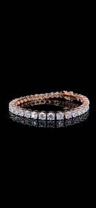 Pulsera de tenis unisex de joyería fina con baño de plata, corte brillante, certificada por IGI, regalo para fiestas - Product Image 2