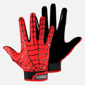 Gants de football américain à prix de gros, haute qualité, service OEM, poignées personnalisées, antidérapants, avec sangle de poignet réglable - Product Image 1