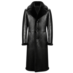 Professional Cow Skin Leather Bomber <b>coat</b> Crew Neck Side Pockets Custom Waterproof <b>Heated</b> Windproof Unisex Winter Animal Print - Product Image 4