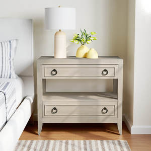 2-Drawer <b>Nightstand</b> with Stylish Design for Bedroom Organization - Product Image 2