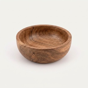 Bol mélangeur en bois de manguier massif durable, fait main, style rustique, ustensile de cuisine, centre de table, bol de service en bois de qualité supérieure pour - Product Image 2
