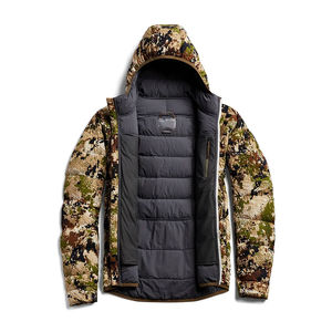 Veste de chasse camouflage pour homme, entièrement zippée, softshell, imperméable, vêtements d'extérieur, automne, polyester, à capuche, manches longues - Product Image 3