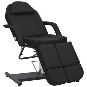 Silla de pedicura con tratamiento de belleza de piel sintética negra 70,9 \ "x24.4 \" x30.7 \" - Product Image 1