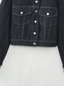 ชุดเดนิมฤดูร้อนราคาสมเหตุสมผล ผ้าฝ้าย 100% ระบายอากาศได้ดี สวมใส่สบายทุกวัน แฟชั่นทันสมัย ทรงเข้ารูป ชุดเซ็ต 2 ชิ้น - Product Image 6