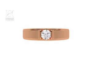 Luxury <b>14K</b> 18K Solid <b>Gold</b> Men's Engagement <b>Ring</b> Radiant Cut Lab Grown Diamond Wedding Band Inlay Setting Solitaire <b>Ring</b> For Men - Product Image 1