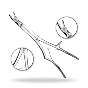 Rongeurs de Doble Acción Anteriores de 355 mm para Neurocirugía, Corte Óseo, Instrumento Quirúrgico Ortopédico - Product Image 1