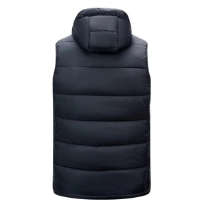 Wholesale Custom Sleeveless <b>Lightweight</b> Padded Puffer <b>Jacket</b> Standard Winter High Street Stand Collar for <b>Men</b> - Product Image 3