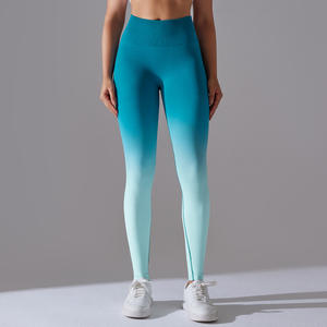 Leggings Deportivos Sin Costuras para Mujer, Cintura Alta, Transpirables, con Efecto Scrunch, Tie Dye, para Yoga, Fitness y Gimnasio, Venta al Por Mayor Personalizada - Product Image 4
