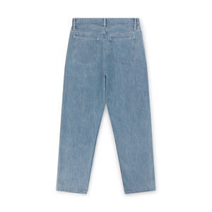 Luxe Enterprises 2026 Printemps Jean Homme Bleu Clair Uni Respirant Écologique Délavé à l'Ozone Coupe Droite Décontracté Style Urbain ODM - Product Image 2