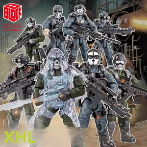 Bloques de Construcción de Plástico de Soldado de las Fuerzas Especiales Ghost, Juguete de Figura de Acción Militar, Set de Ensamblaje Creativo, Regalo para Niños - Product Image 3