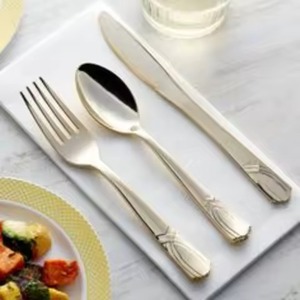 Modern Restaurant Dining Stainless Steel Cutlery Set Premium Kitchen <b>Flatware</b> - Product Image 2