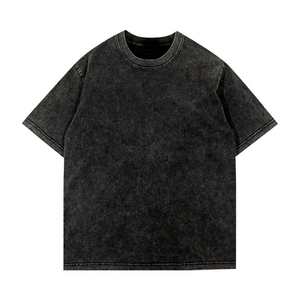 เสื้อยืดโอเวอร์ไซส์สไตล์วินเทจ ล้างสีแบบแอซิด  โลโก้สั่งทำได้  ผ้าฝ้าย 100% เสื้อยืดผู้ชาย ผลิตโดย Salamons Wears - Product Image 2