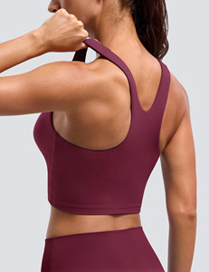 Haut de yoga pour femme imprimé en sérigraphie, conçu pour l'entraînement et le fitness, conçu pour résister à une utilisation fréquente sans perdre sa qualité - Product Image 4