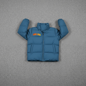 Veste matelassée en coton teint pour femme, coupe courte, manches longues, oversize, imperméable, style décontracté, collection hiver, vente chaude OEM - Product Image 1