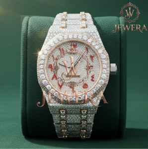 Mossinate Stainless Steel Gold and Silver <b>Watch</b> with Diamonds Elegant Durable and Fashion Forward Luxury Timepiece - Product Image 1