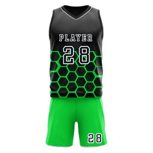 Camiseta de baloncesto de alta calidad Unisex, conjunto de ropa deportiva impresa por sublimación con logotipo personalizado, diseño transpirable para jóvenes y adultos, apliques - Product Image 5