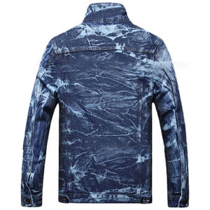 Ensemble veste et pantalon en denim pour homme, couleur unie, hiver, 100% coton, respirant, style hip hop, haute qualité, personnalisable, toutes tailles - Product Image 6