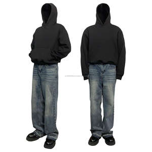 Proveedor de Ropa al por Mayor, Sudaderas Personalizadas de Color Sólido, Mezcla de Algodón de 360 g/m², Estilo Holgado, Sudaderas para Hombre - Product Image 6