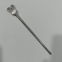 Sonde papillon rainurée en acier inoxydable de haute qualité pour l'exploration des plaies et la guidée de tissus en chirurgie