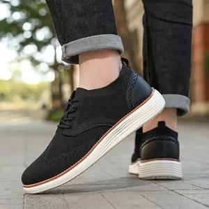 Nouvelles baskets décontractées pour hommes, légères et confortables, respirantes, en maille, à semelle souple, idéales pour la marche et le jogging en été - Product Image 6