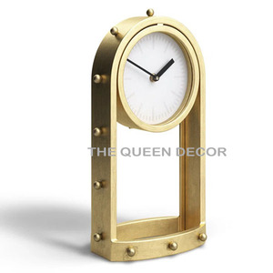 Contemporary Shiny Polished Aluminum Metal Telescope Shape <b>Table</b> <b>Clock</b> Wholesale Price <b>Table</b> Top Decoration - Product Image 6