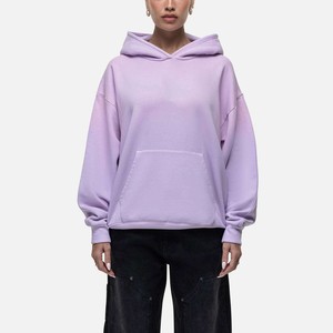Sweat à capuche personnalisé pour femme, hiver, épaules tombantes, manches longues, pull-over 100 % polaire de qualité supérieure, coupe oversize - Product Image 3