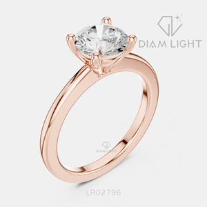 Bague solitaire en or blanc 14 carats, couleur F+, clarté VS+, bague de fiançailles minimaliste, diamant de laboratoire certifié IGI, taille ronde 1,50 carat - Product Image 4