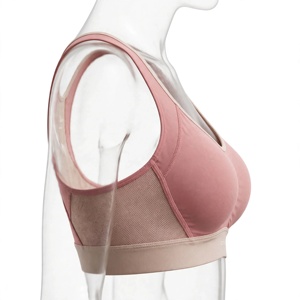 Sujetador Deportivo Rosa para Mujer, Transpirable, Tejido, con Soporte, Diseño Deportivo de Color Sólido - Product Image 5
