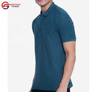 เสื้อโปโลของผู้ชายเสื้อโปโลแบบกำหนดเองปักลายเสื้อโปโลธรรมดาเสื้อโปโลสีฟ้าเข้มสำหรับฤดูร้อนสำหรับผู้ชาย-สีน้ำเงินเข้ม - Product Image 4