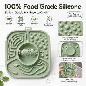 3-in-1 Silicone <strong>Dog</strong> Enrichment Bowl Slow <strong>Feeder</strong> Lick Mat <strong>Puzzle</strong> Roller Interactive Pet Feeding Bowl for Dry Wet Food Treats - Product Image 5