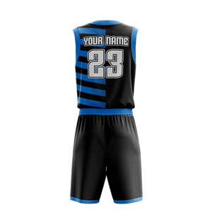 High Quality Breathable Printed Basketball Uniform Comfortable Sleeveless Reversible Jerseys Shorts Sets OEM Custom Service - Product Image 4